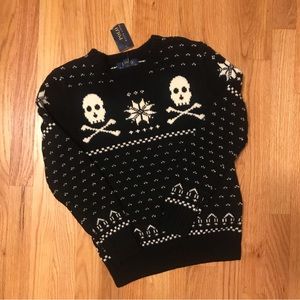 Holiday Ralph Lauren skull and cross bones sweater
